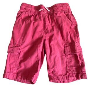 The Children's Place Boys Pull On Cargo Shorts-Red-Size 7-GUC